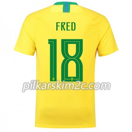 Koszulka Brazylia Fred 18 Główna Mistrzostwa Świata 2018 - Koszulki Piłkarskie